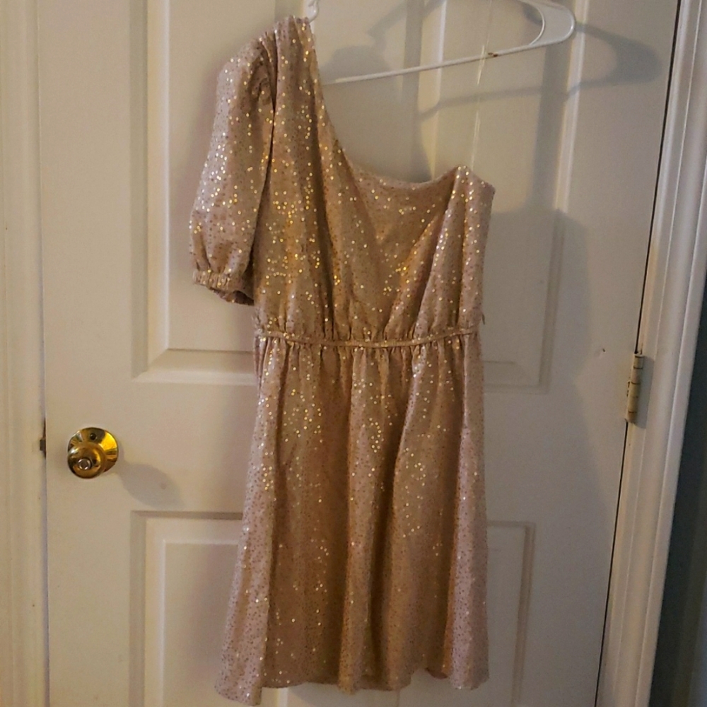 Gold sparkle Mini dress